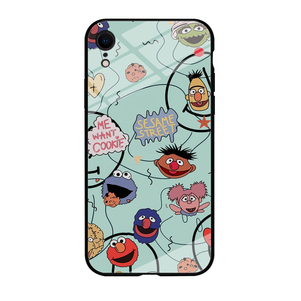 Sesame Street Word And Emoticon iPhone XR Case