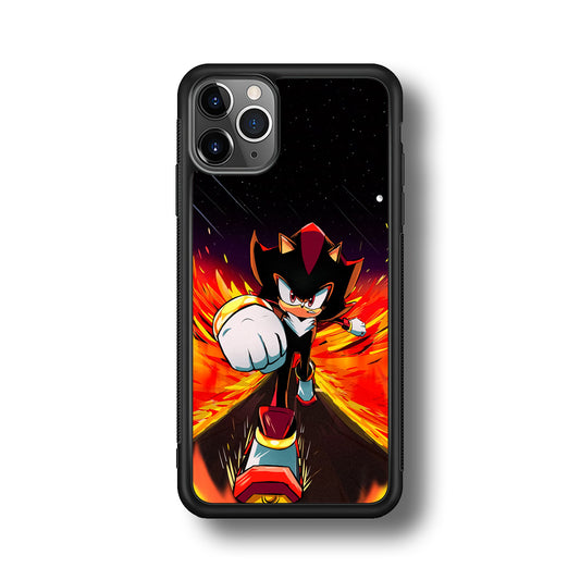 Shadow The Hedgehog Sonic Flame iPhone 11 Pro Max Case