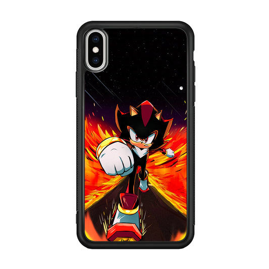 Shadow The Hedgehog Sonic Flame iPhone XS Case