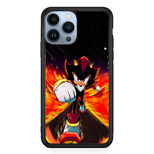 Shadow The Hedgehog Sonic Flame iPhone 13 Pro Max Case
