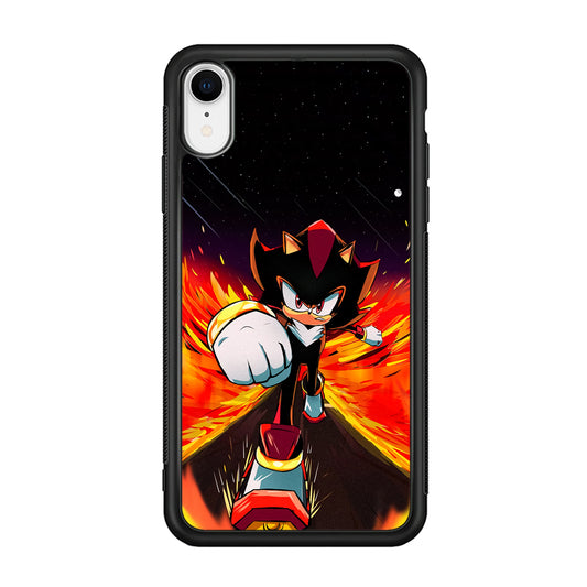 Shadow The Hedgehog Sonic Flame iPhone XR Case