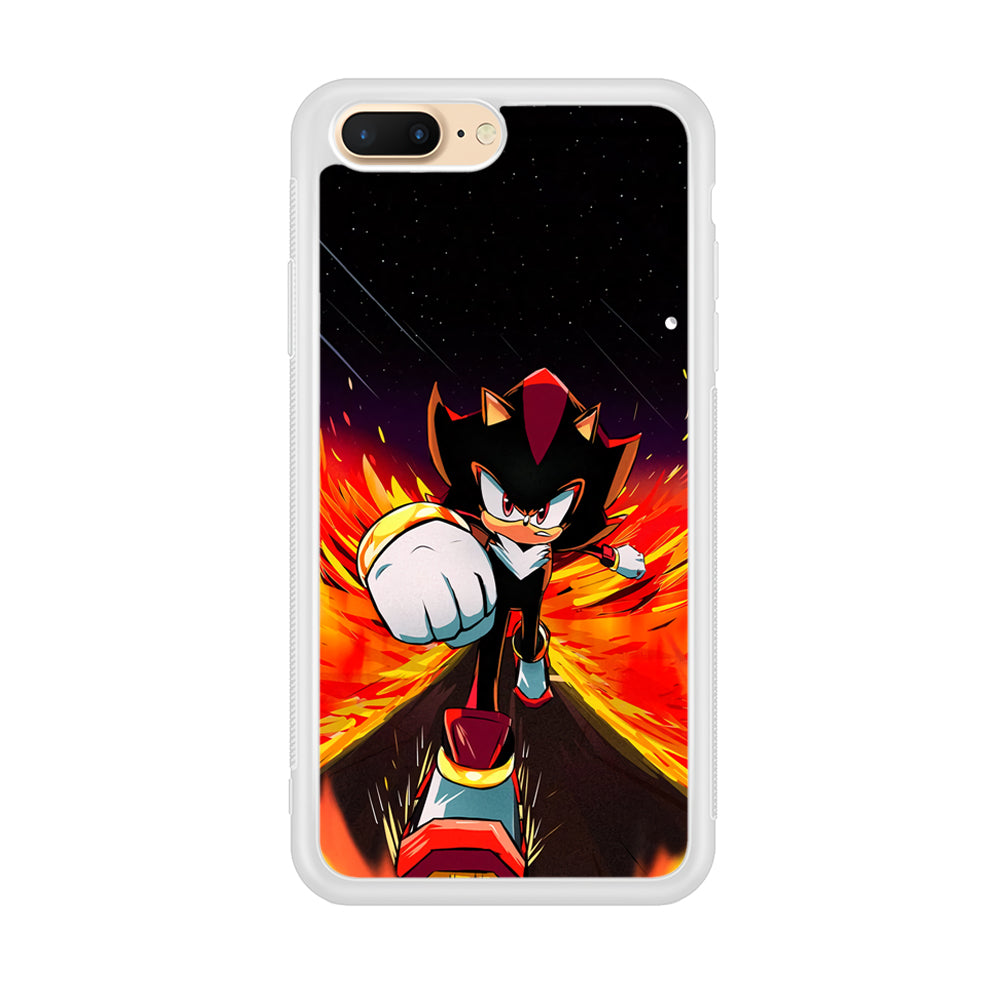 Shadow The Hedgehog Sonic Flame iPhone 8 Plus Case