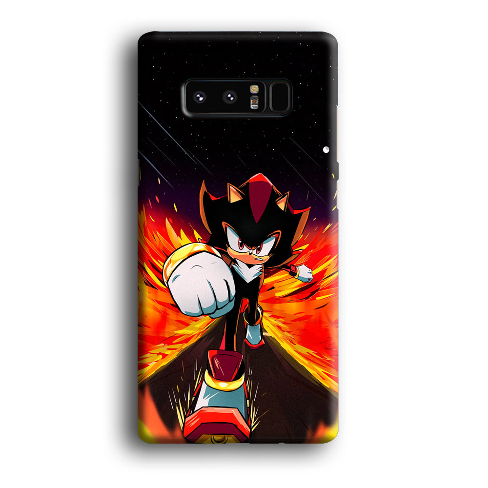 Shadow The Hedgehog Sonic Flame Samsung Galaxy Note 8 Case
