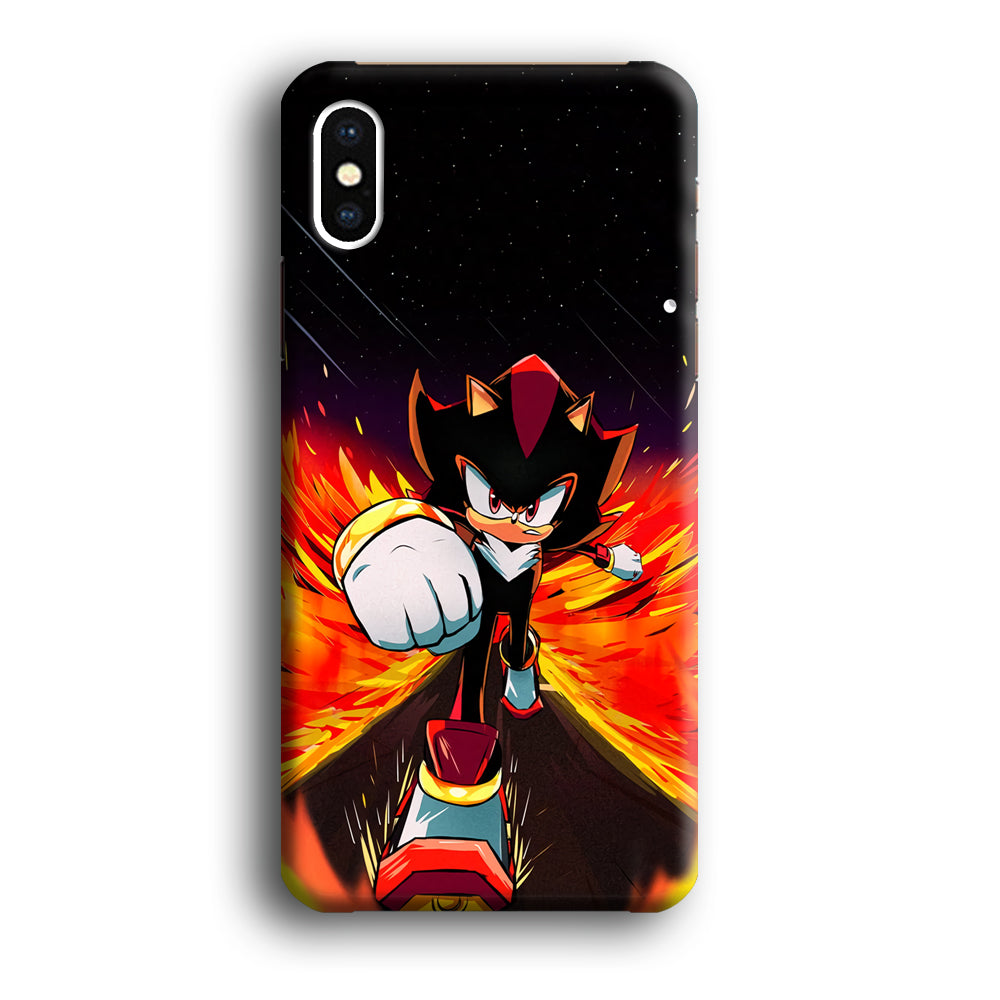 Shadow The Hedgehog Sonic Flame iPhone Xs Max Case