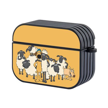 Shaun The Sheep With Bitzer Hard Plastic Case Cover For Apple Airpods Pro