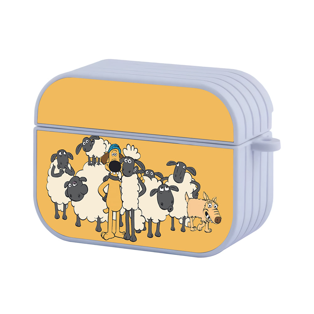 Shaun The Sheep With Bitzer Hard Plastic Case Cover For Apple Airpods Pro