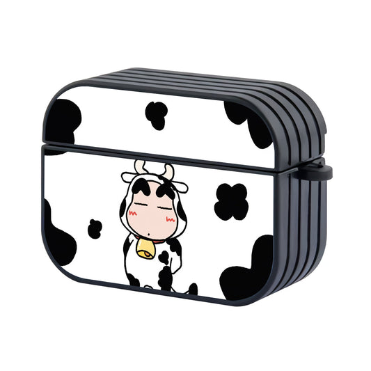 Shinchan Cosplay Cow And Pattern Hard Plastic Case Cover For Apple Airpods Pro 2 - Ezzystore
