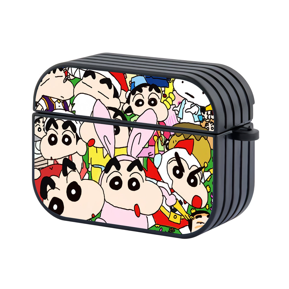 Shinchan Doodle Cosplay Hard Plastic Case Cover For Apple Airpods Pro 2 - Ezzystore