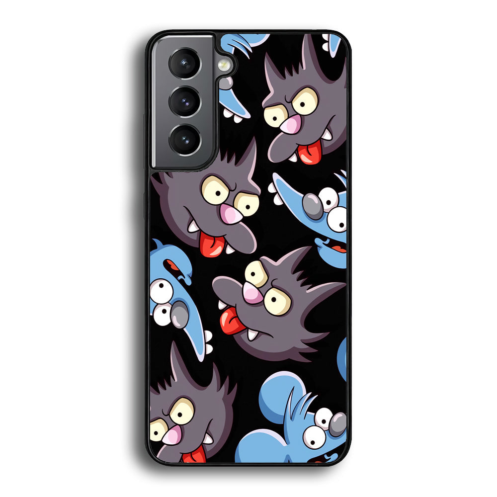 Simpson Snowball Cat Samsung Galaxy S23 Plus Case - Ezzystore