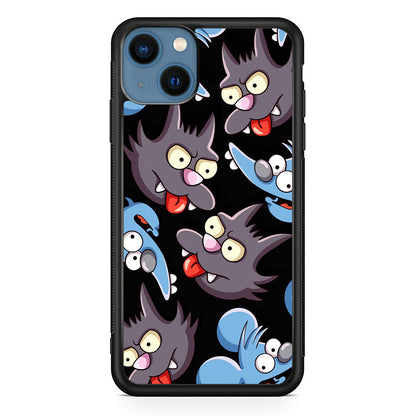 Simpson Snowball Cat iPhone 15 Plus Case