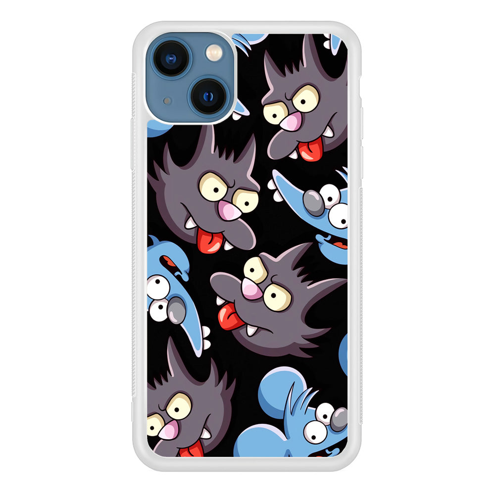 Simpson Snowball Cat iPhone 15 Plus Case