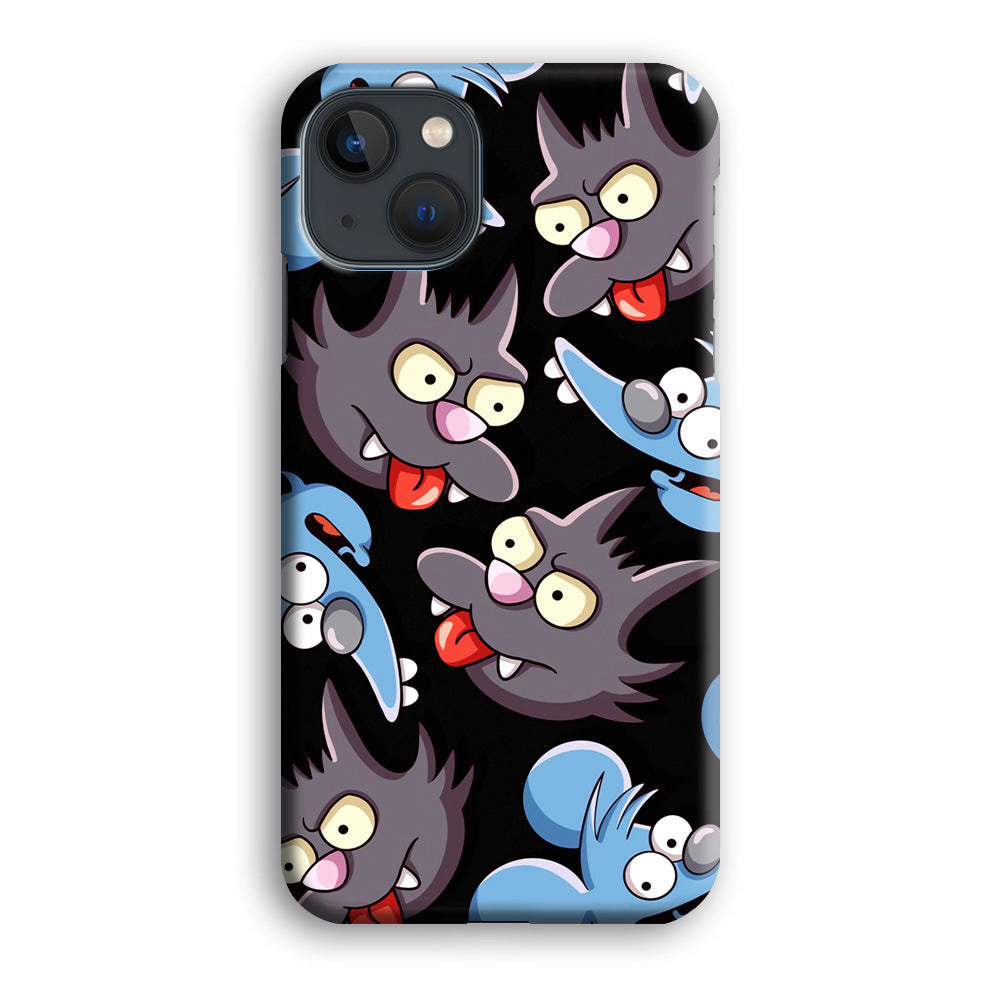 Simpson Snowball Cat iPhone 15 Plus Case
