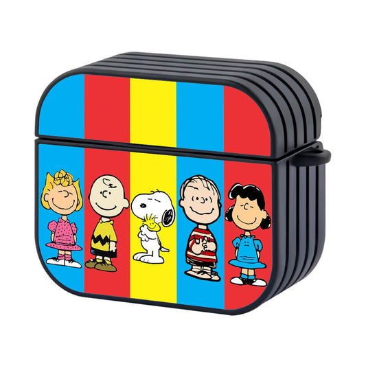 Snoopy And Friends Hard Plastic Case Cover For Apple Airpods 3 - Ezzystore
