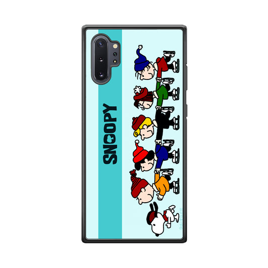 Snoopy And Friends Ice Skating Moments Samsung Galaxy Note 10 Plus Case