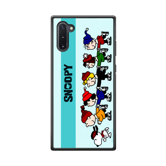 Snoopy And Friends Ice Skating Moments Samsung Galaxy Note 10 Case