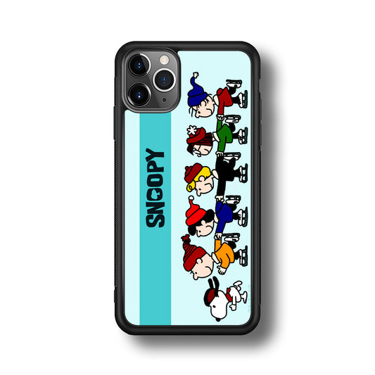 Snoopy And Friends Ice Skating Moments iPhone 11 Pro Max Case