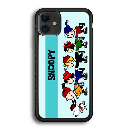 Snoopy And Friends Ice Skating Moments iPhone 12 Case