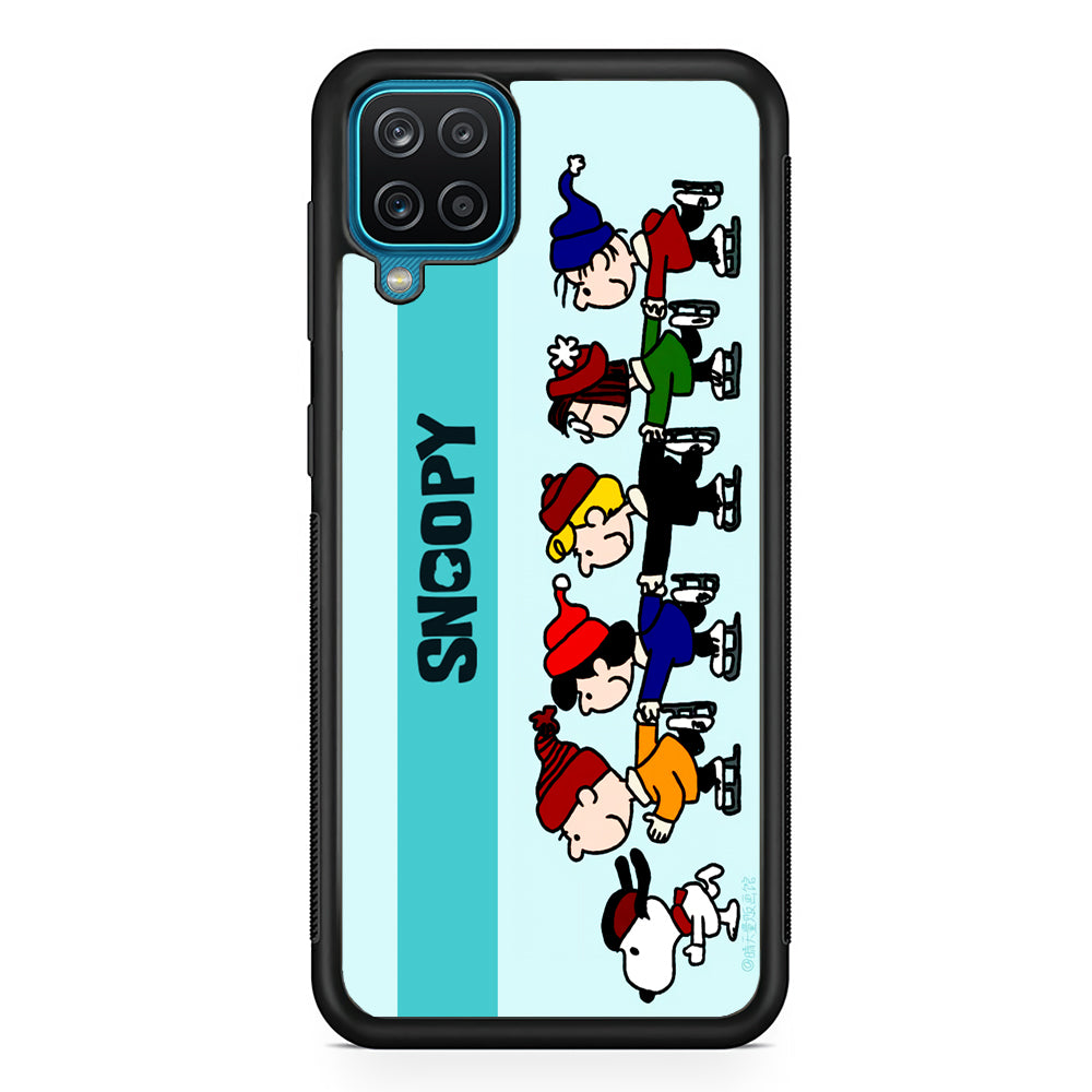 Snoopy And Friends Ice Skating Moments Samsung Galaxy A12 Case