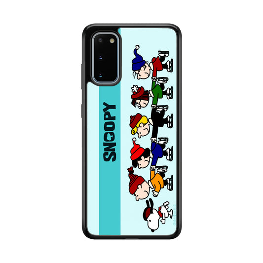 Snoopy And Friends Ice Skating Moments Samsung Galaxy S20 Case