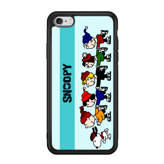 Snoopy And Friends Ice Skating Moments iPhone 6 Plus | 6s Plus Case