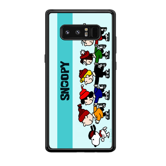 Snoopy And Friends Ice Skating Moments Samsung Galaxy Note 8 Case
