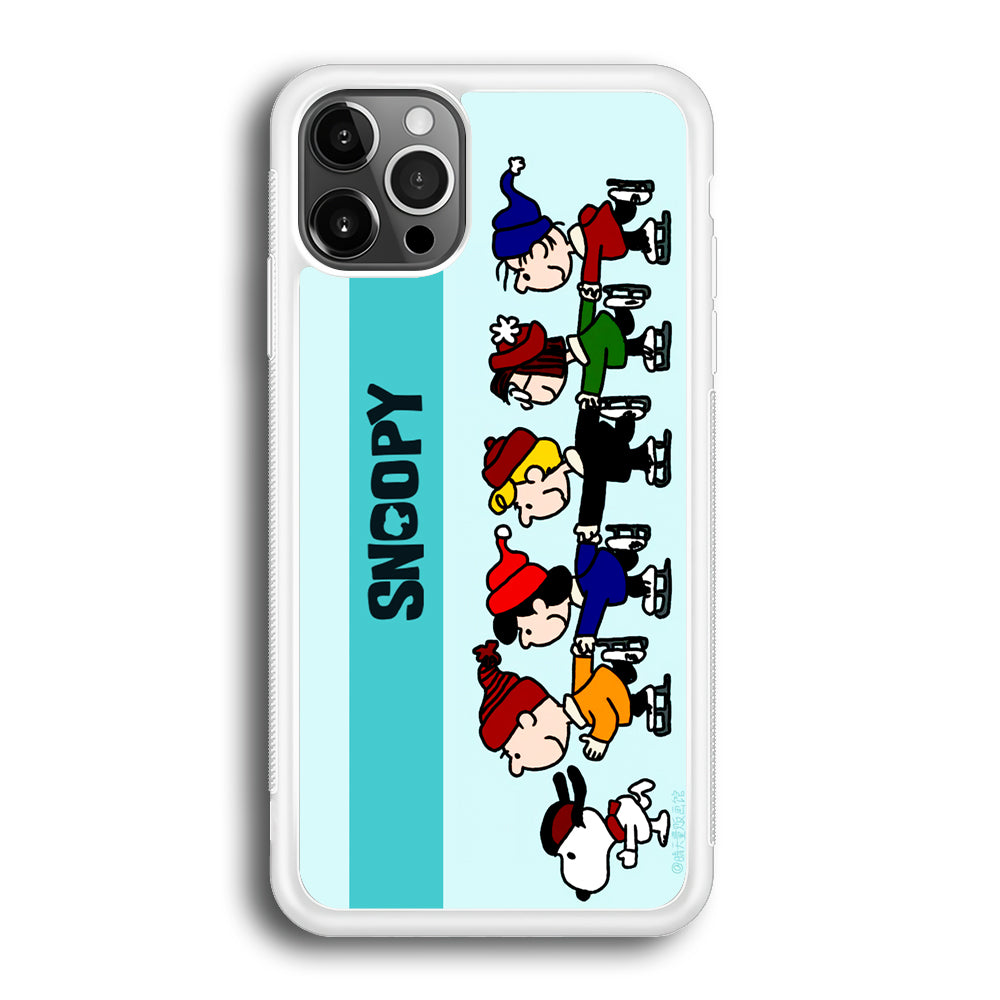 Snoopy And Friends Ice Skating Moments iPhone 12 Pro Max Case