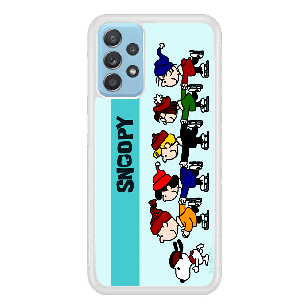 Snoopy And Friends Ice Skating Moments Samsung Galaxy A52 Case