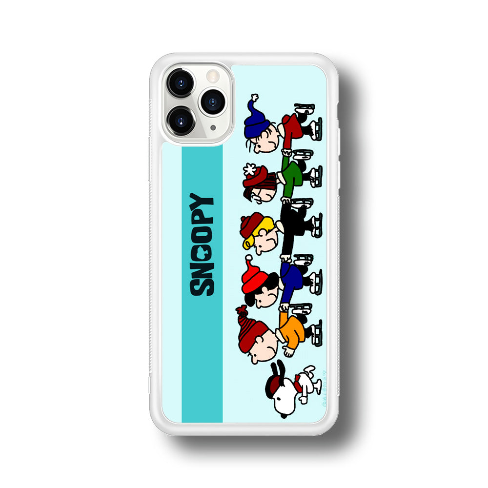 Snoopy And Friends Ice Skating Moments iPhone 11 Pro Case