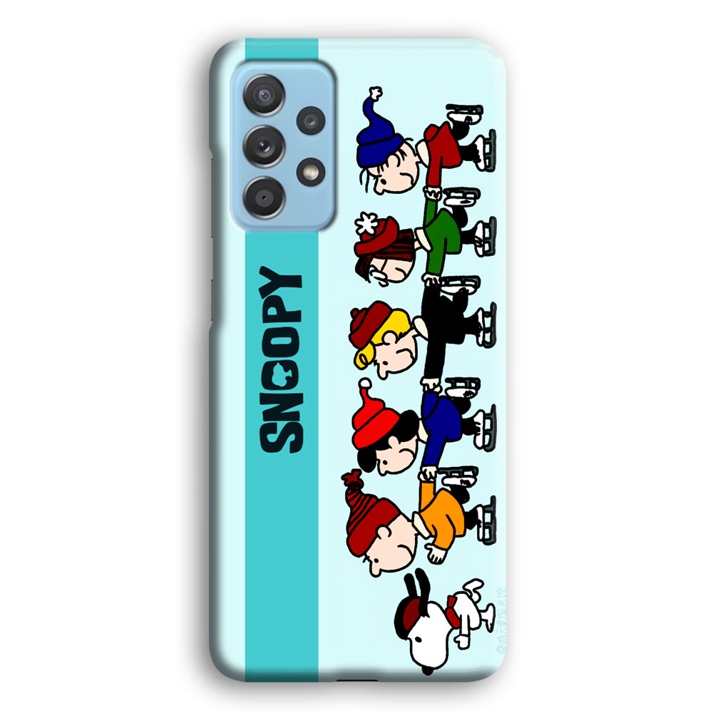 Snoopy And Friends Ice Skating Moments Samsung Galaxy A72 Case
