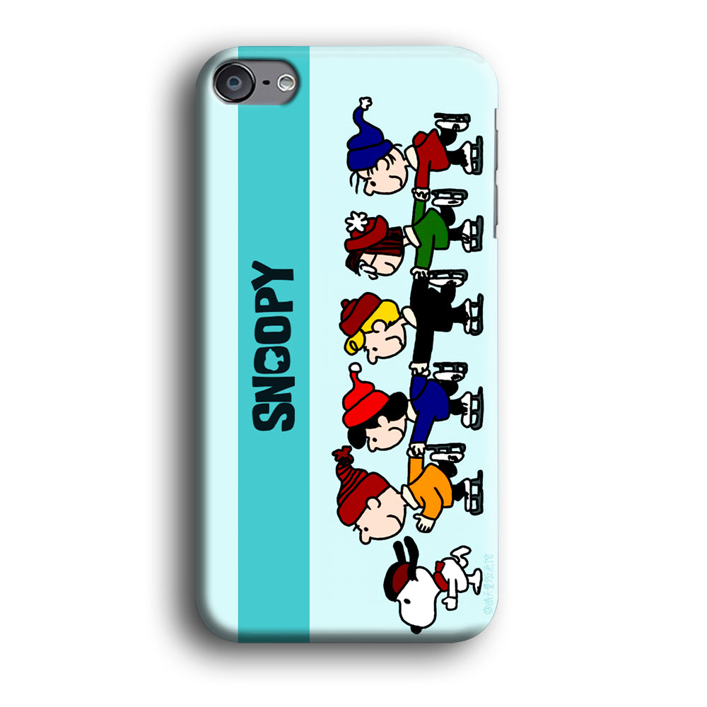 Snoopy And Friends Ice Skating Moments iPod Touch 6 Case
