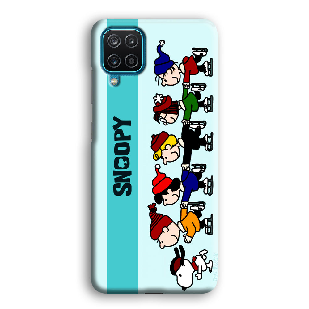 Snoopy And Friends Ice Skating Moments Samsung Galaxy A12 Case