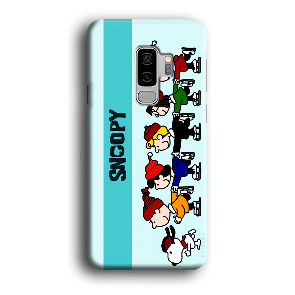 Snoopy And Friends Ice Skating Moments Samsung Galaxy S9 Plus Case