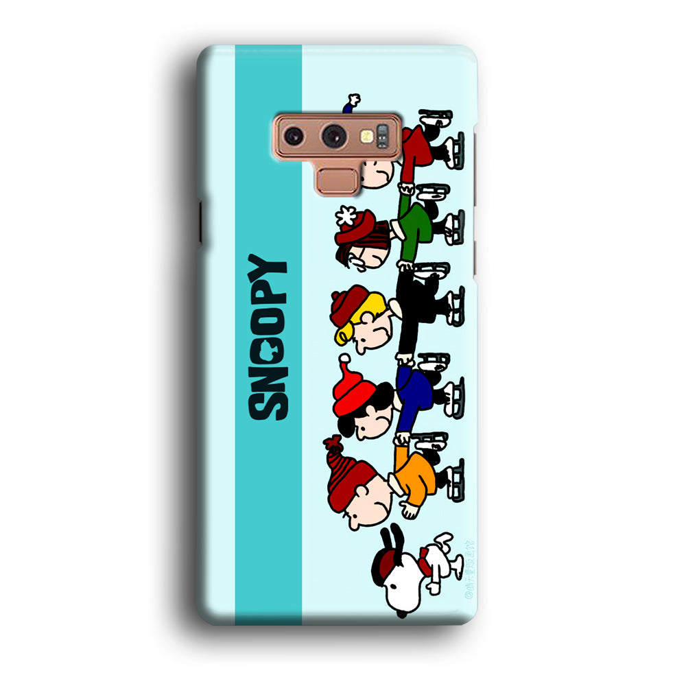 Snoopy And Friends Ice Skating Moments Samsung Galaxy Note 9 Case