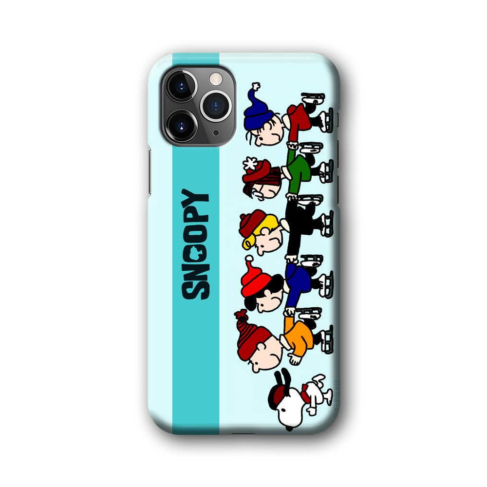 Snoopy And Friends Ice Skating Moments iPhone 11 Pro Max Case
