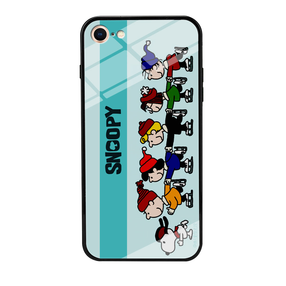 Snoopy And Friends Ice Skating Moments iPhone 7 Case