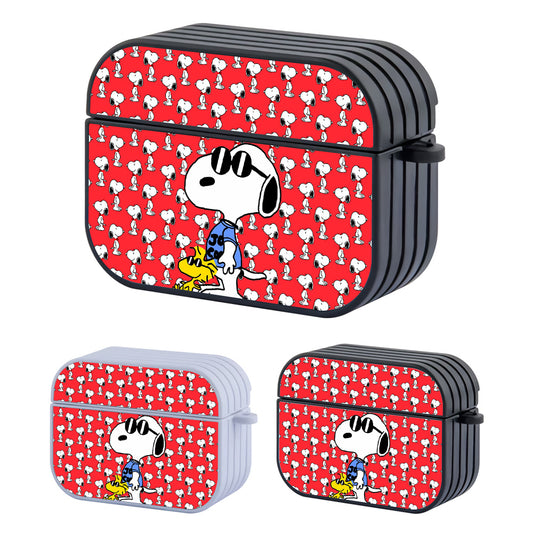 Snoopy And Woodstock Cool Hard Plastic Case Cover For Apple Airpods Pro