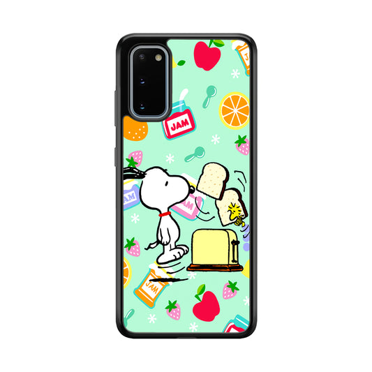 Snoopy And Woodstock Morning Breakfast Samsung Galaxy S20 Case