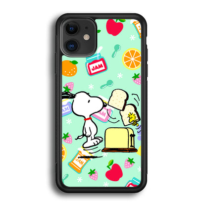 Snoopy And Woodstock Morning Breakfast iPhone 12 Case