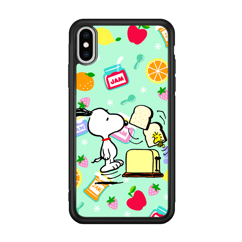 Snoopy And Woodstock Morning Breakfast iPhone Xs Max Case