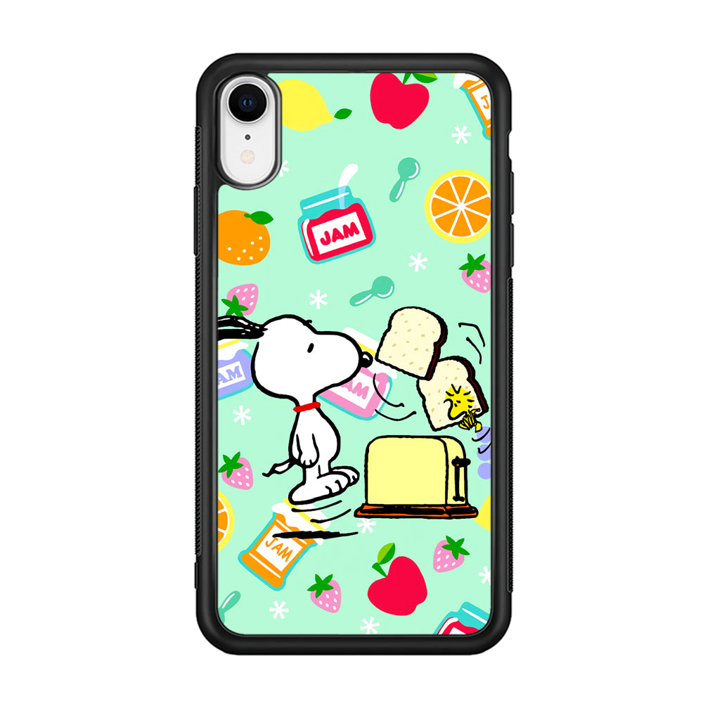 Snoopy And Woodstock Morning Breakfast iPhone XR Case