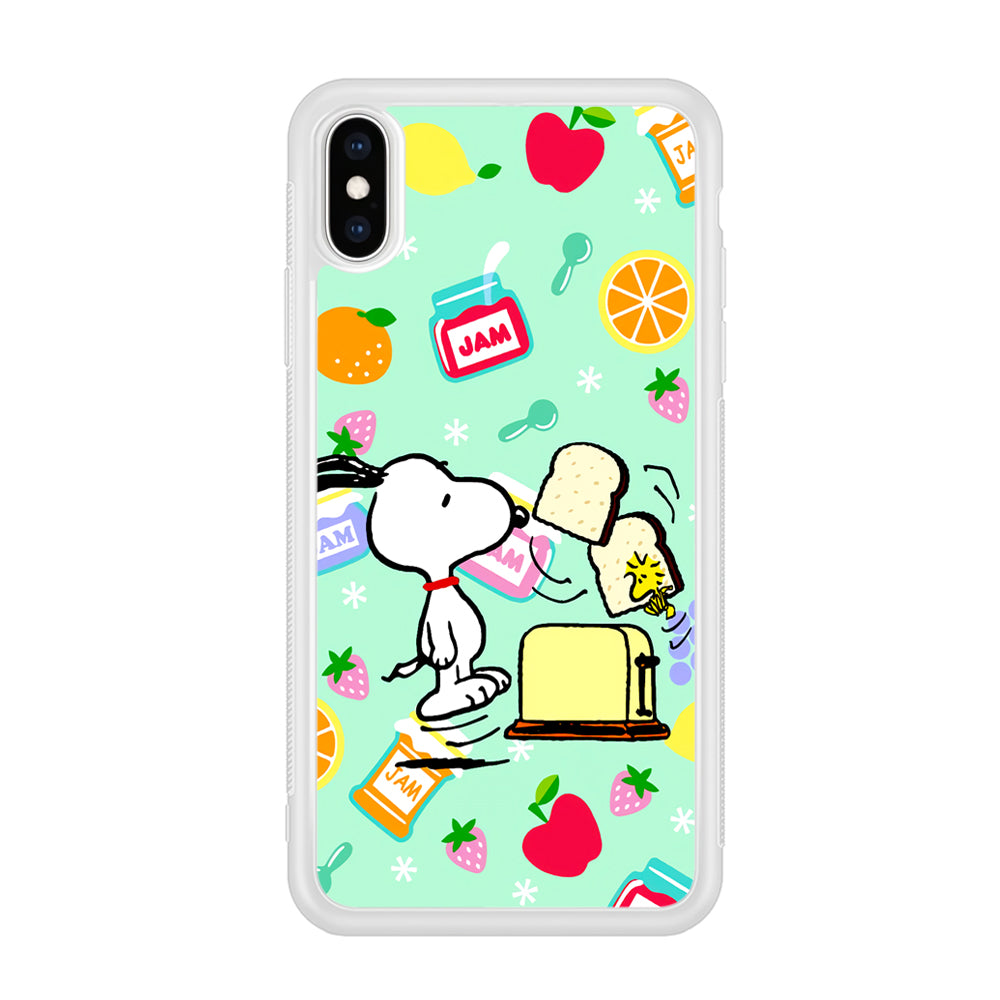 Snoopy And Woodstock Morning Breakfast iPhone Xs Max Case