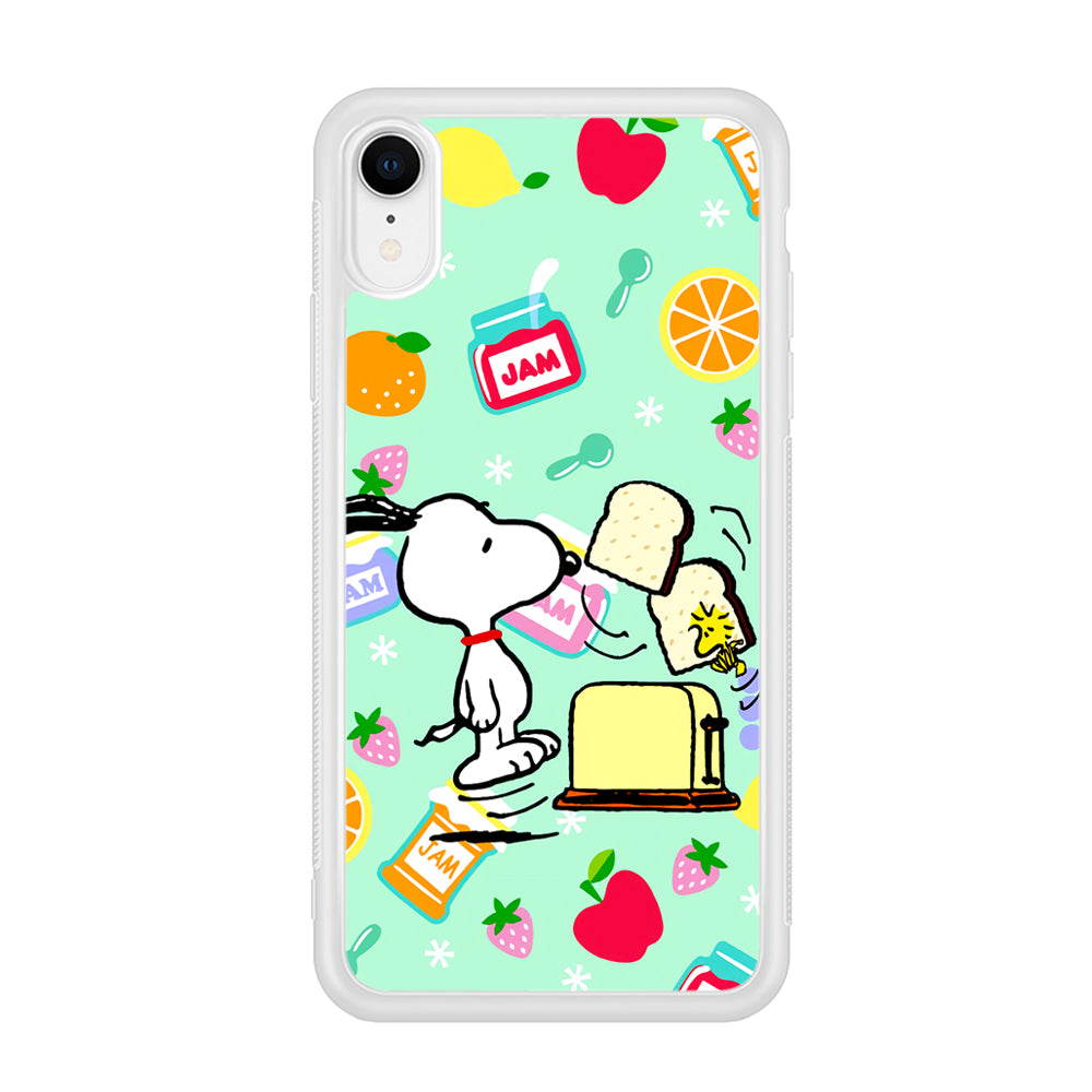 Snoopy And Woodstock Morning Breakfast iPhone XR Case