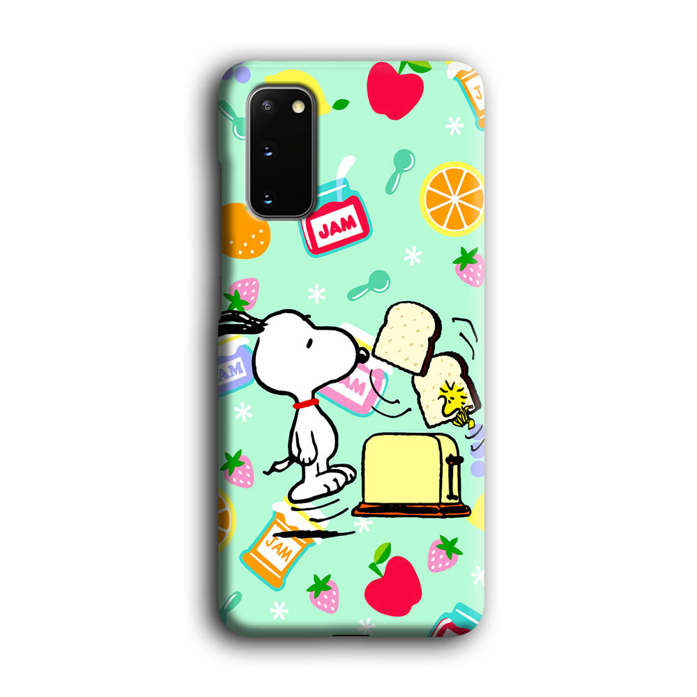 Snoopy And Woodstock Morning Breakfast Samsung Galaxy S20 Case