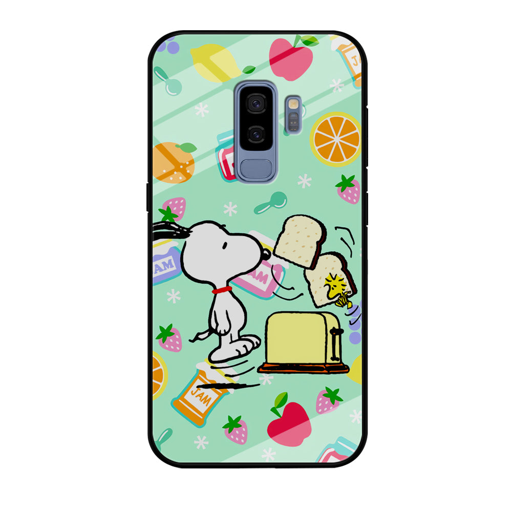 Snoopy And Woodstock Morning Breakfast Samsung Galaxy S9 Plus Case