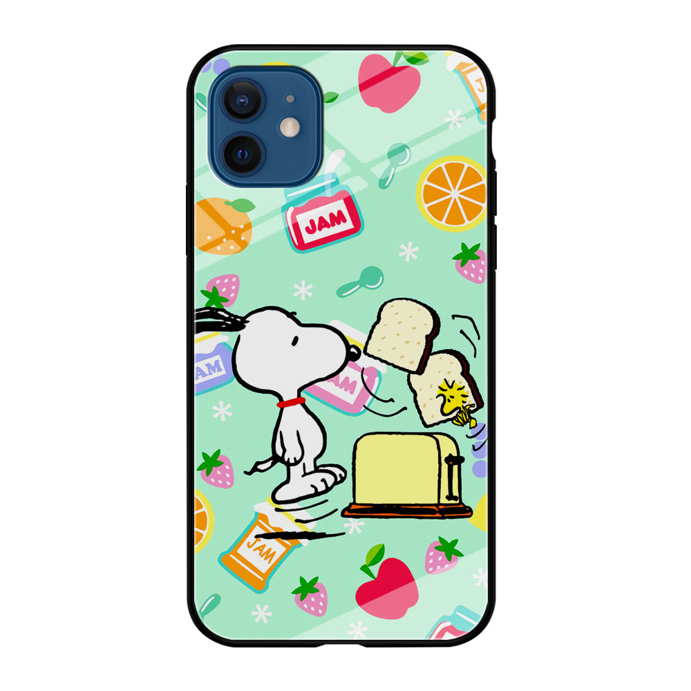 Snoopy And Woodstock Morning Breakfast iPhone 12 Case