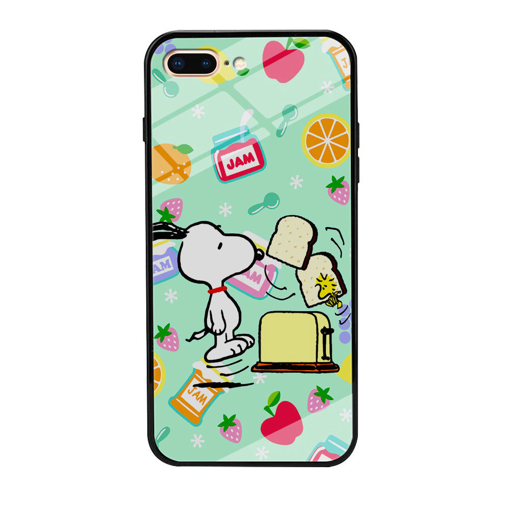 Snoopy And Woodstock Morning Breakfast iPhone 8 Plus Case