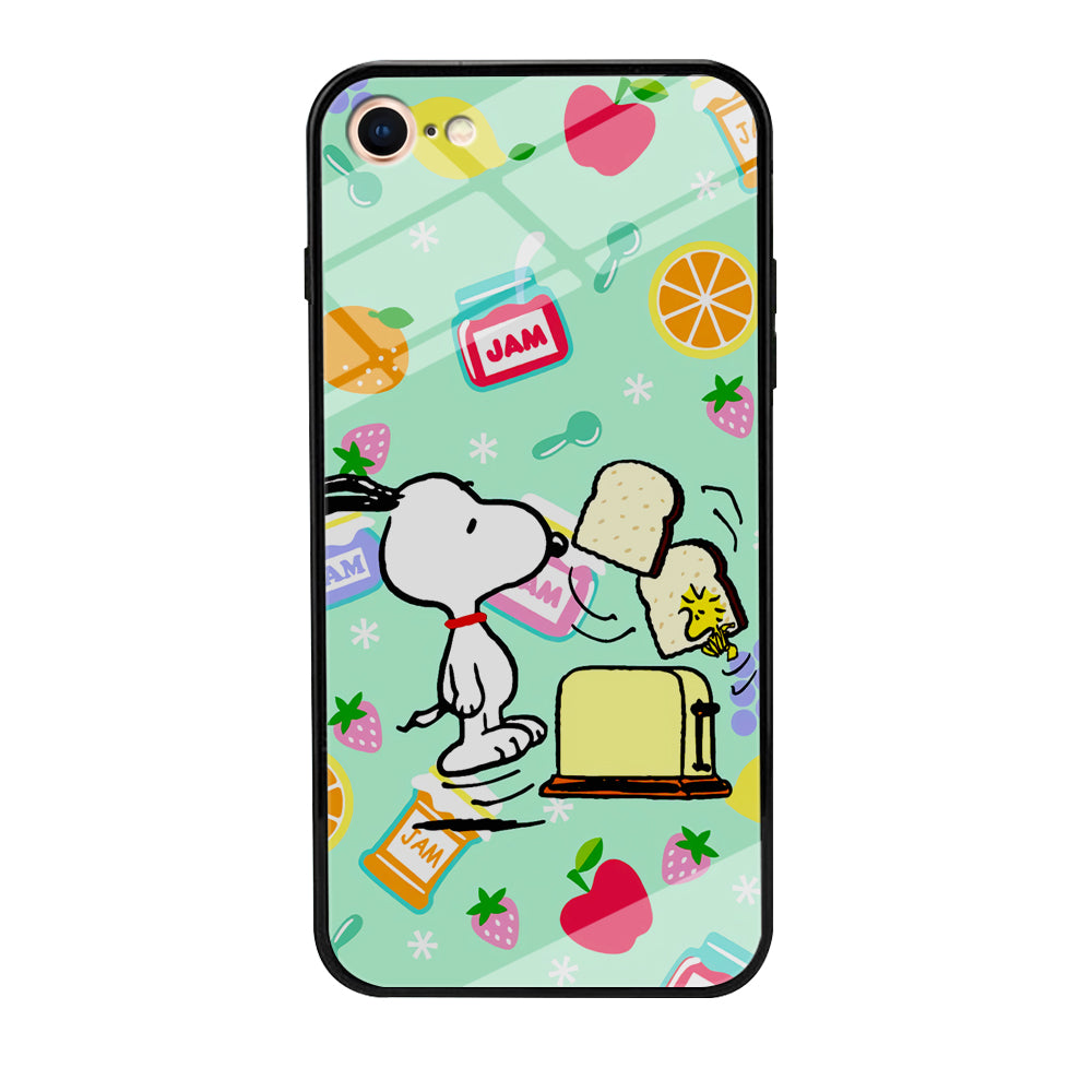 Snoopy And Woodstock Morning Breakfast iPhone 8 Case
