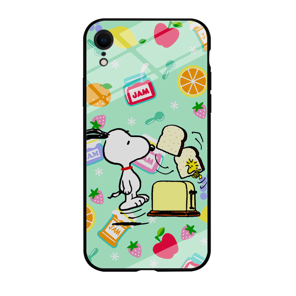 Snoopy And Woodstock Morning Breakfast iPhone XR Case