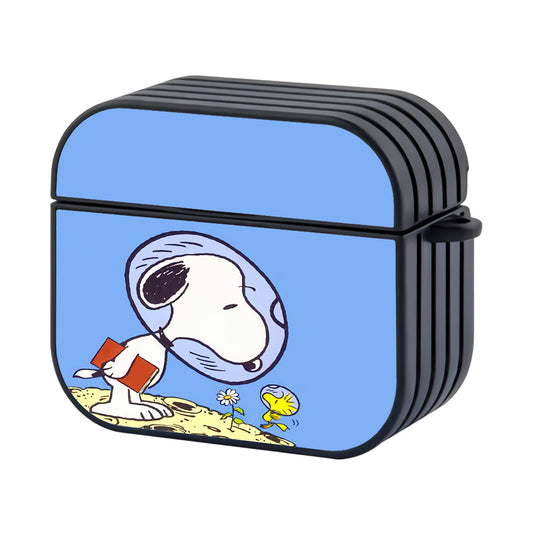Snoopy And Woodstock Picnic To The Moon Hard Plastic Case Cover For Apple Airpods 4 - Ezzystore
