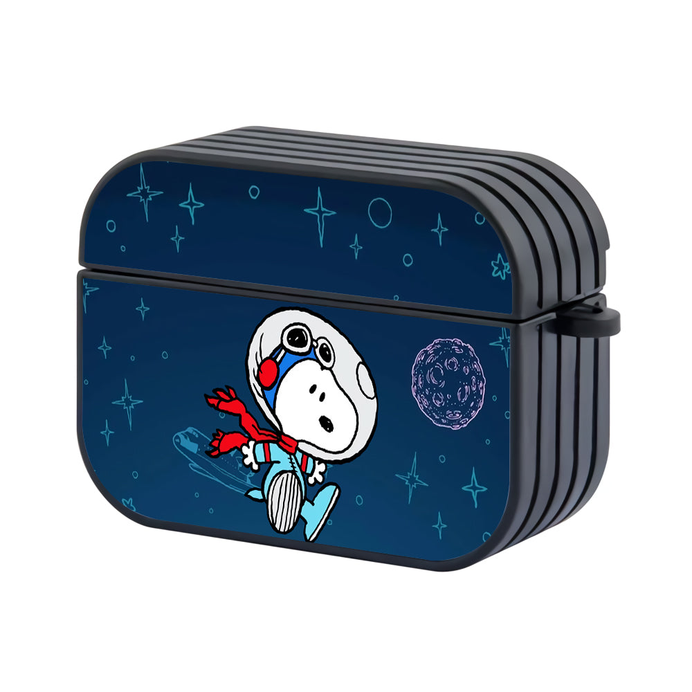 Snoopy Astronaut Mode Hard Plastic Case Cover For Apple Airpods Pro